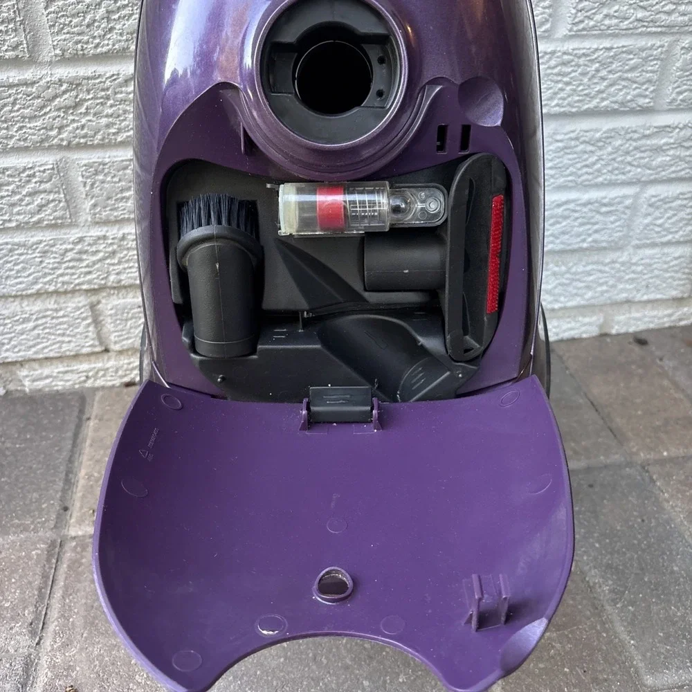 Ricarr 1500 M HEPA Purple Canister Vacuum Cleaner Only- No Attachments
